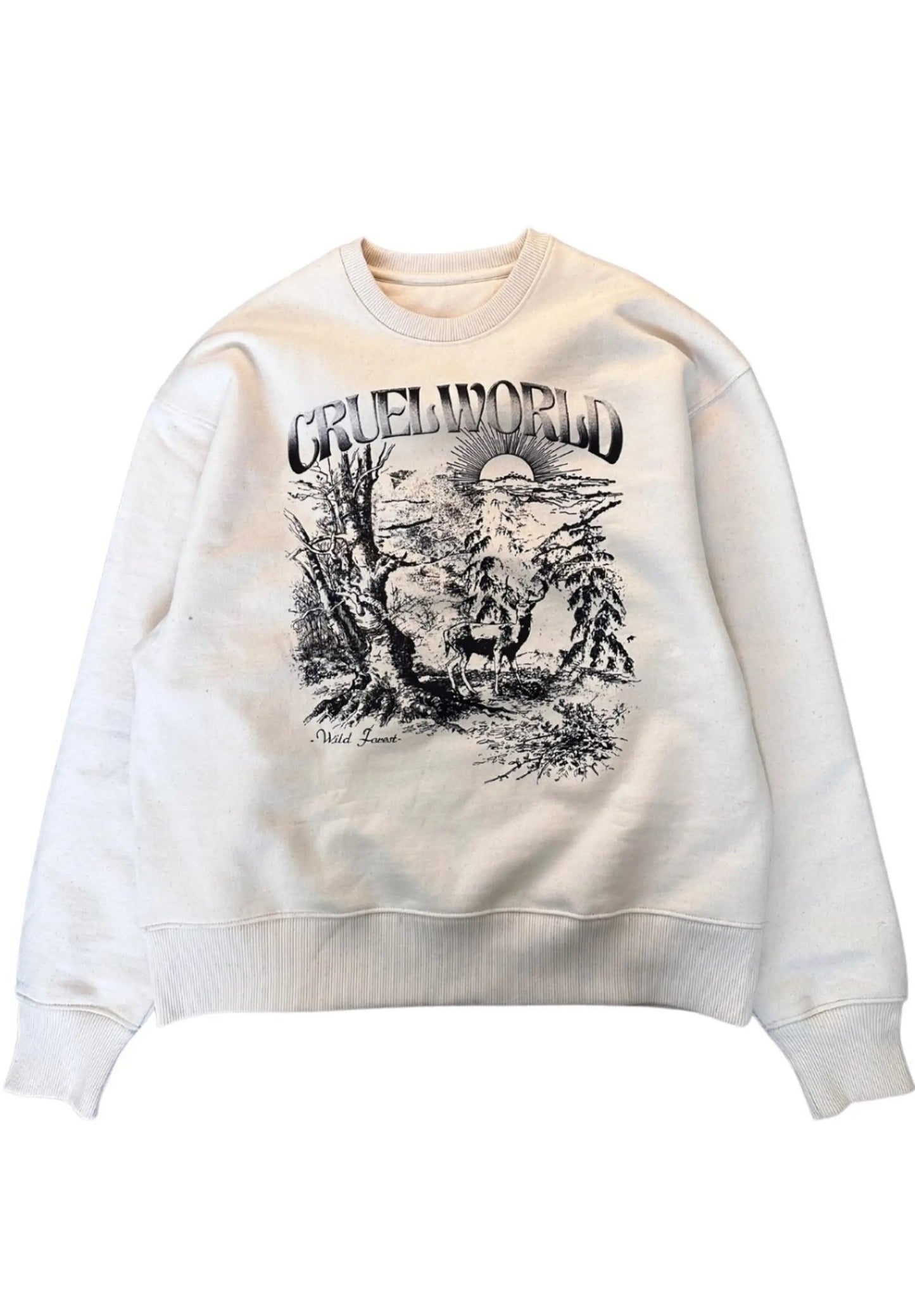 CREAM "WILD FOREST" SWEATSHIRT Cruel World