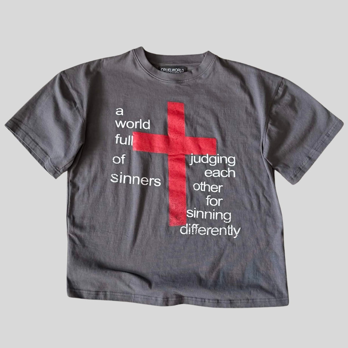 charcoal judgment t-shirt