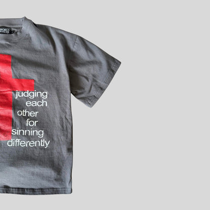 charcoal judgment t-shirt