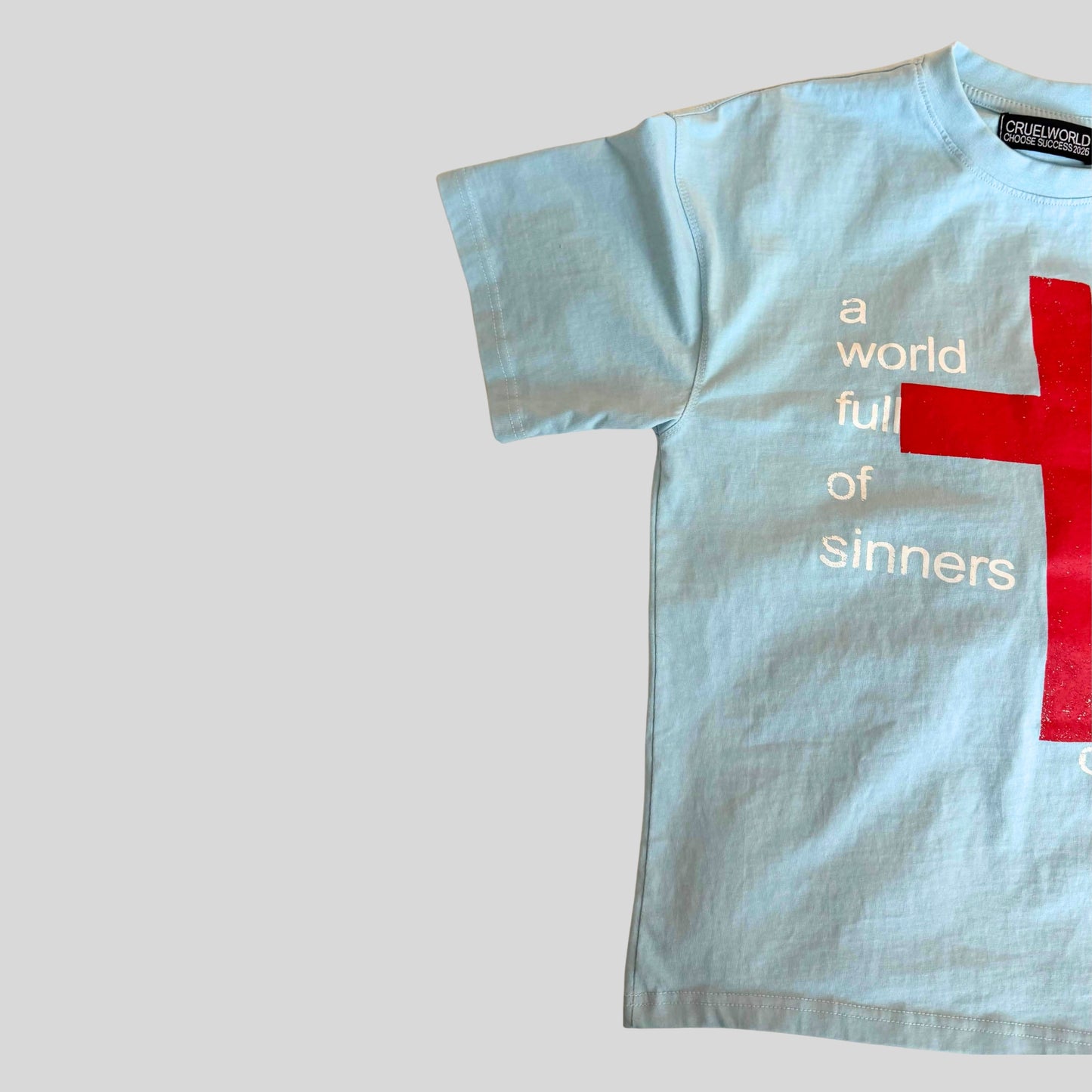 teal judgment t-shirt