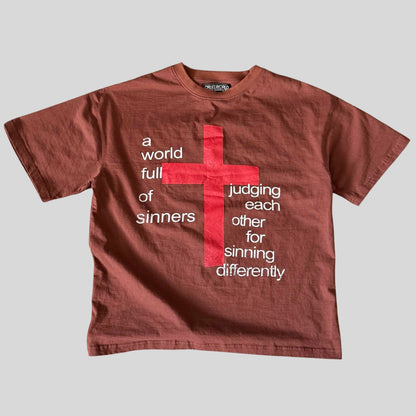 brown judgment t-shirt