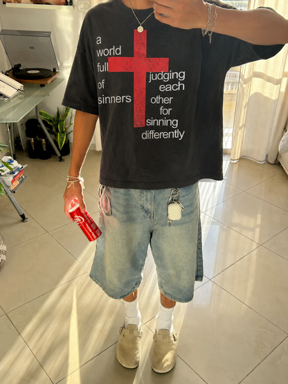 black judgment t-shirt Cruel World