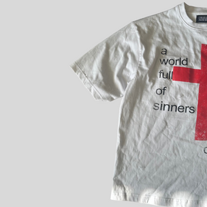 white judgment t-shirt (Copy) Cruel World