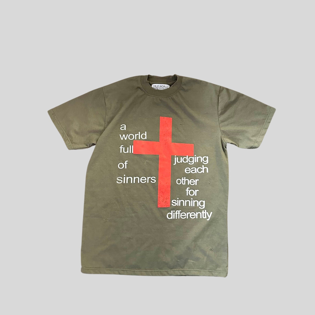 judgement t-shirt (Copy) Cruel World