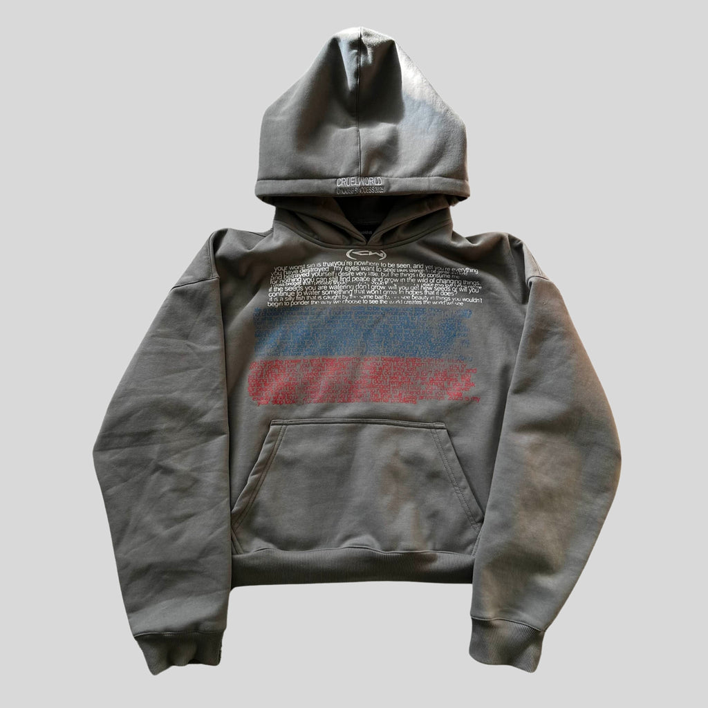hushed chaos hoodie Cruel World