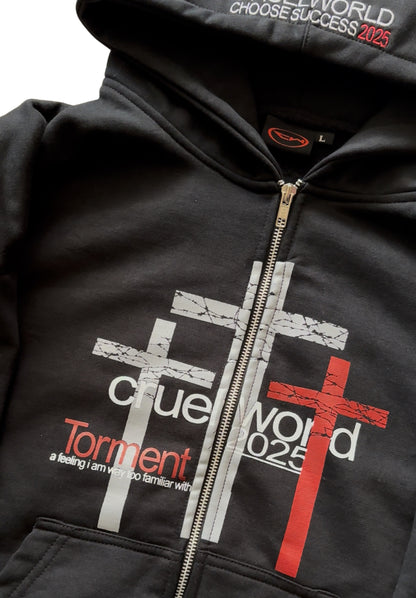 torment zip up hoodie