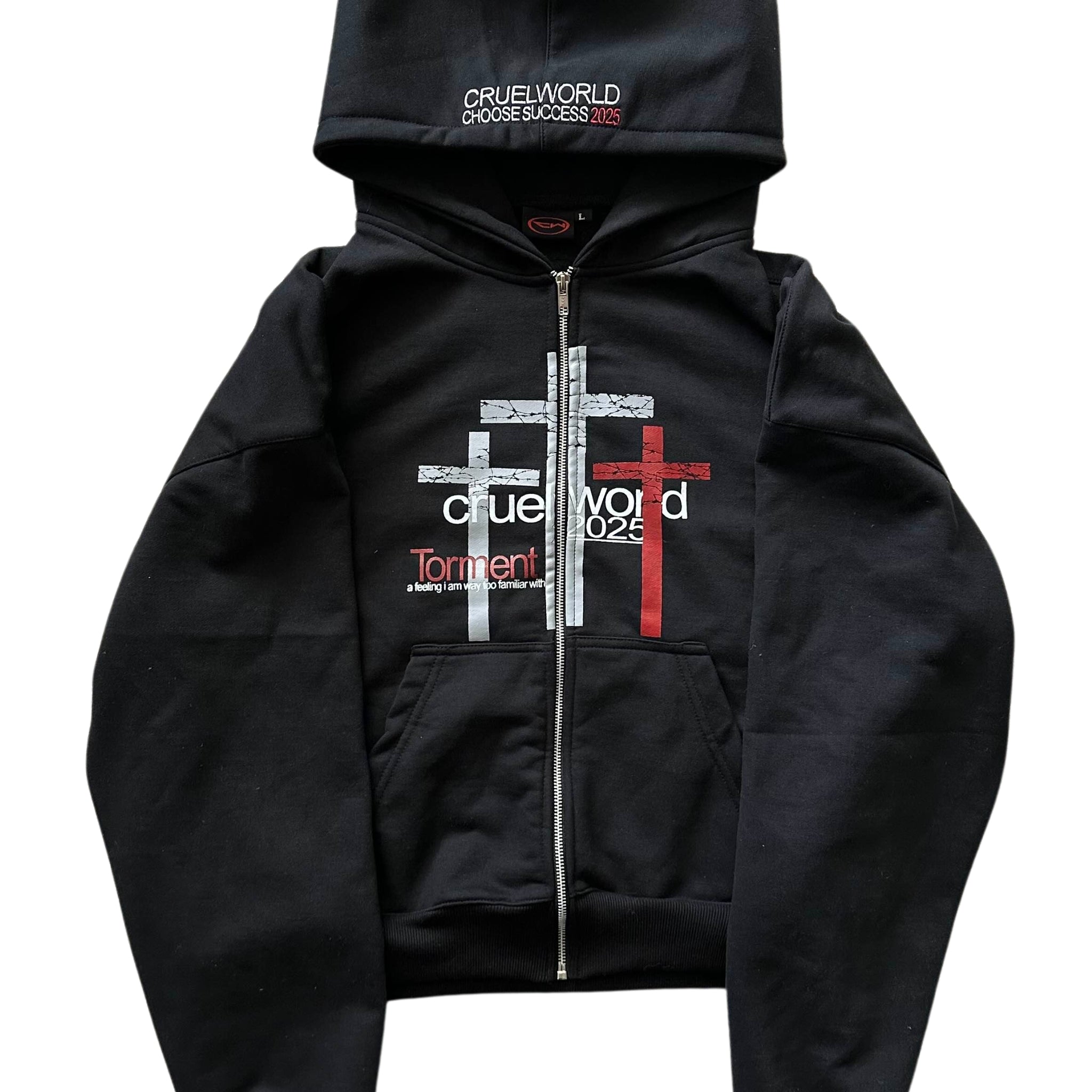 torment zip up hoodie
