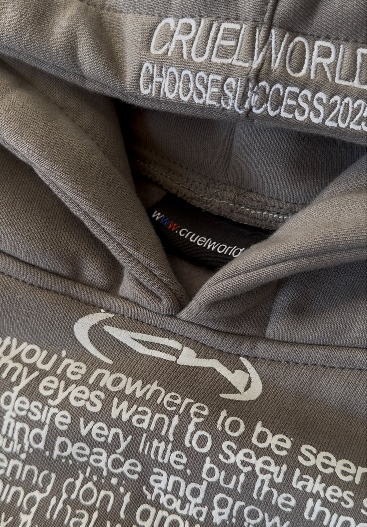 hushed chaos hoodie Cruel World