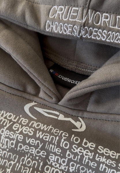 hushed chaos hoodie Cruel World