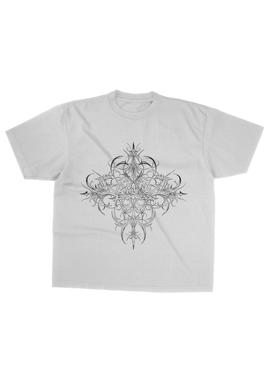 WHITE GOTHIC LOGO TEE Cruel World