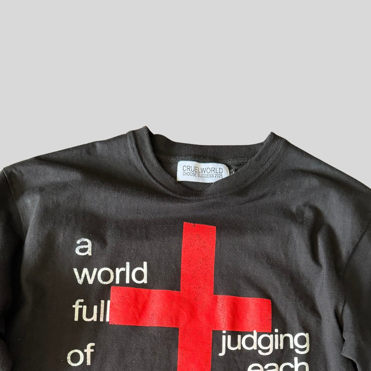 black judgment t-shirt Cruel World
