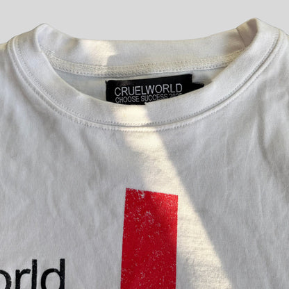 white judgment t-shirt Cruel World