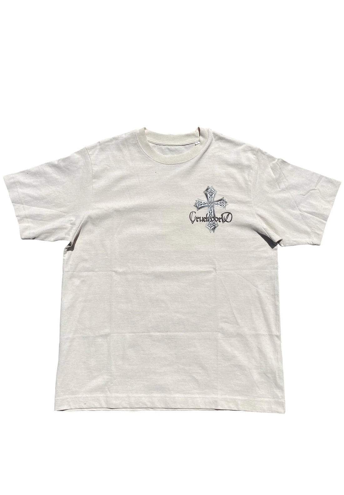 Cream Cross T-Shirt Cruel World