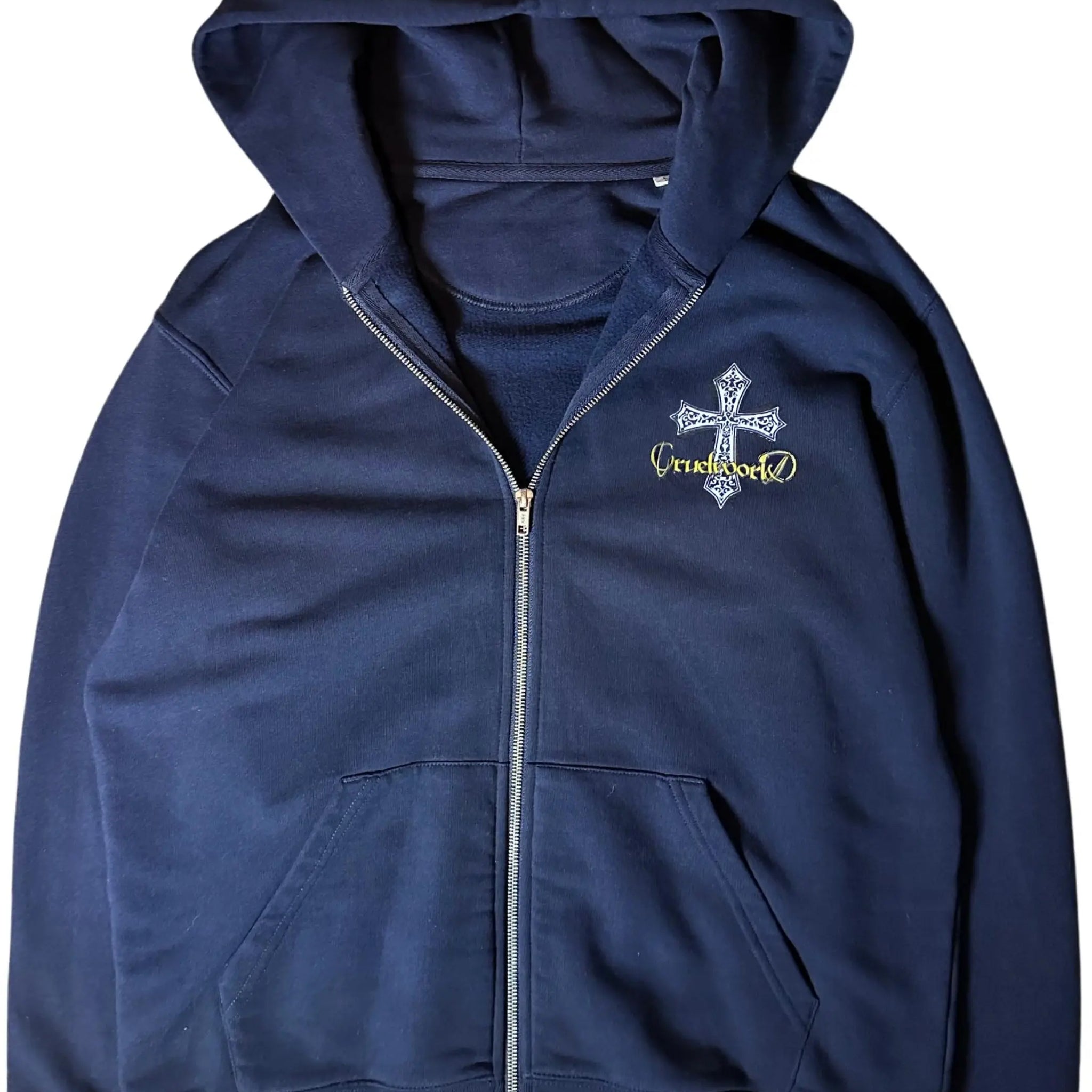 Cross Zip-Up Navy Blue Cruel World