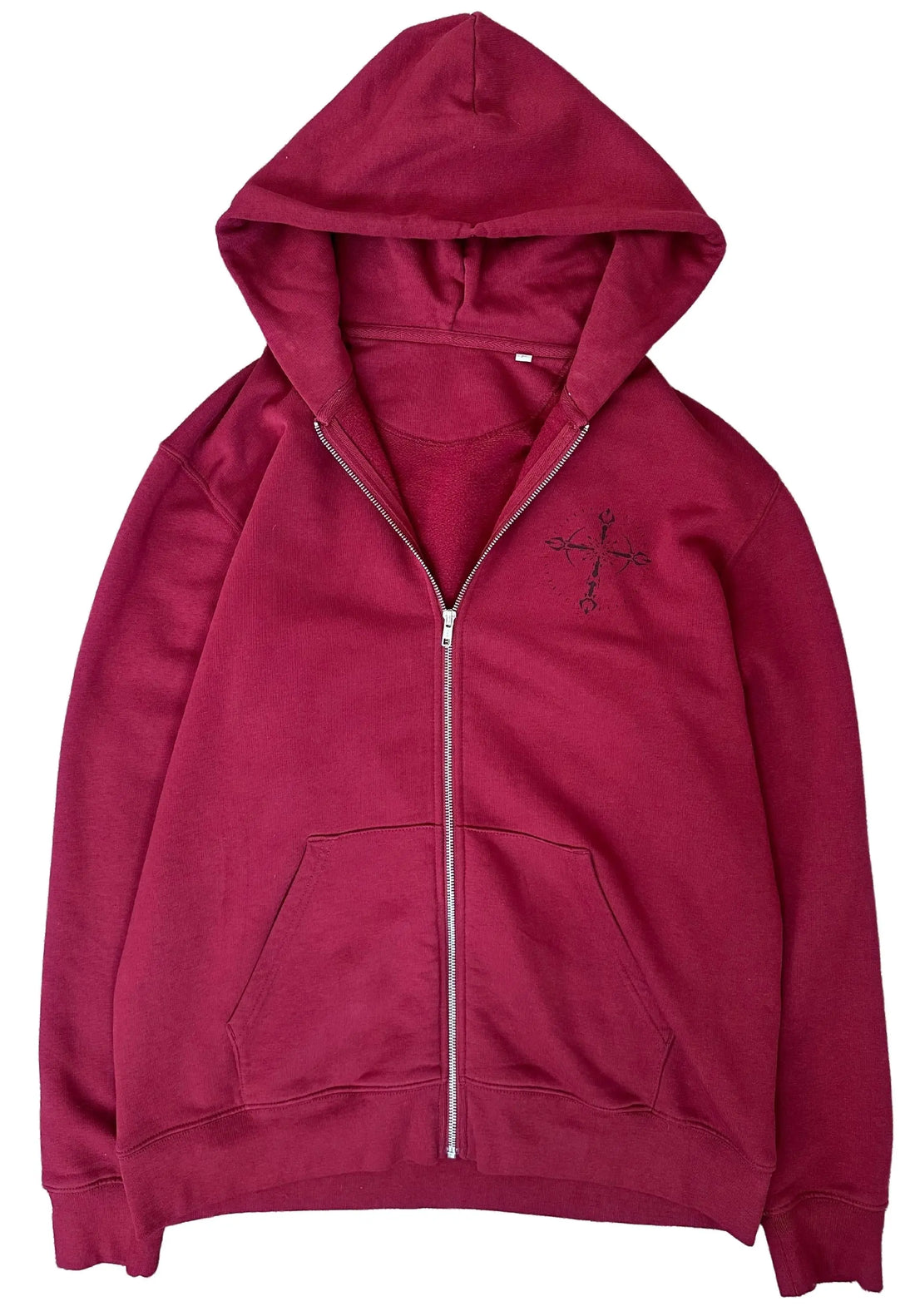 Maroon Cross Zip-Up Cruel World